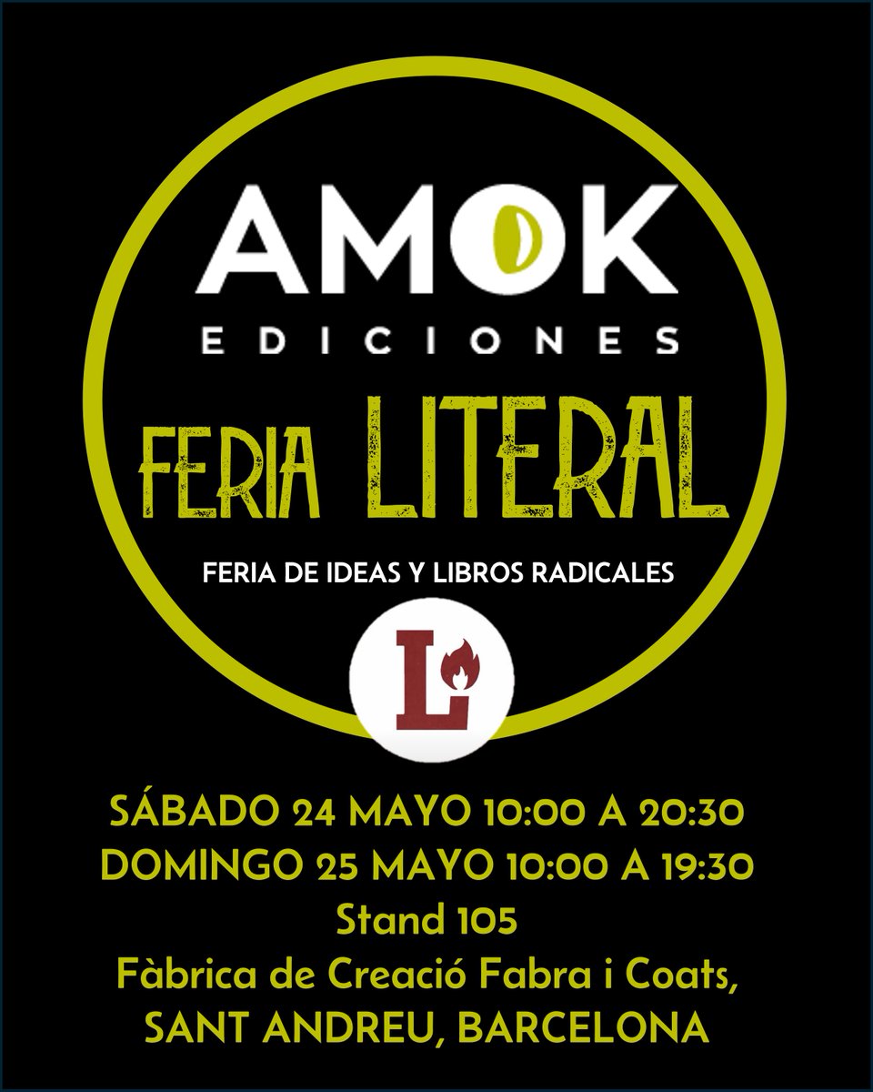 AmokEdiciones's tweet image. Este fin de semana nos encontrarás en la feria  Barcelona. Si quieres explorar la literatura y cómic de Asia, más allá de Japón y Corea, pasa a vernos y déjate aconsejar. 
#Literal2025 #FeriaLiteral #LibrosDeAsia #LiteraturaAsiática  #CulturaAsiática #Asia #librosdeasia