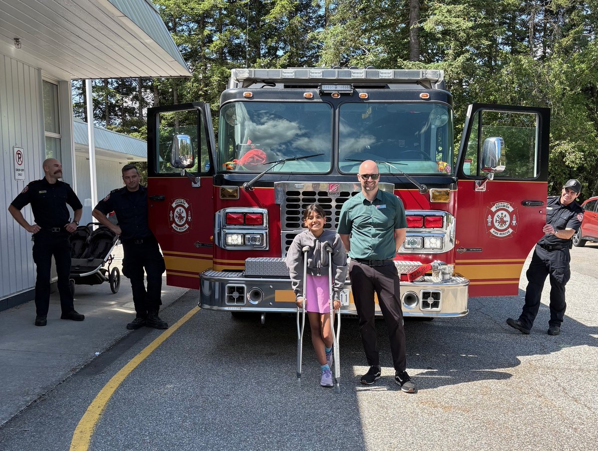 One of our students got to be Mayor of <a href="/Squamishtown/">District of Squamish</a>  for the day yesterday! Her favorite parts of the job were meeting the actual Mayor and visiting the fire hall! <a href="/squamishfire/">Squamish Fire Rescue</a>