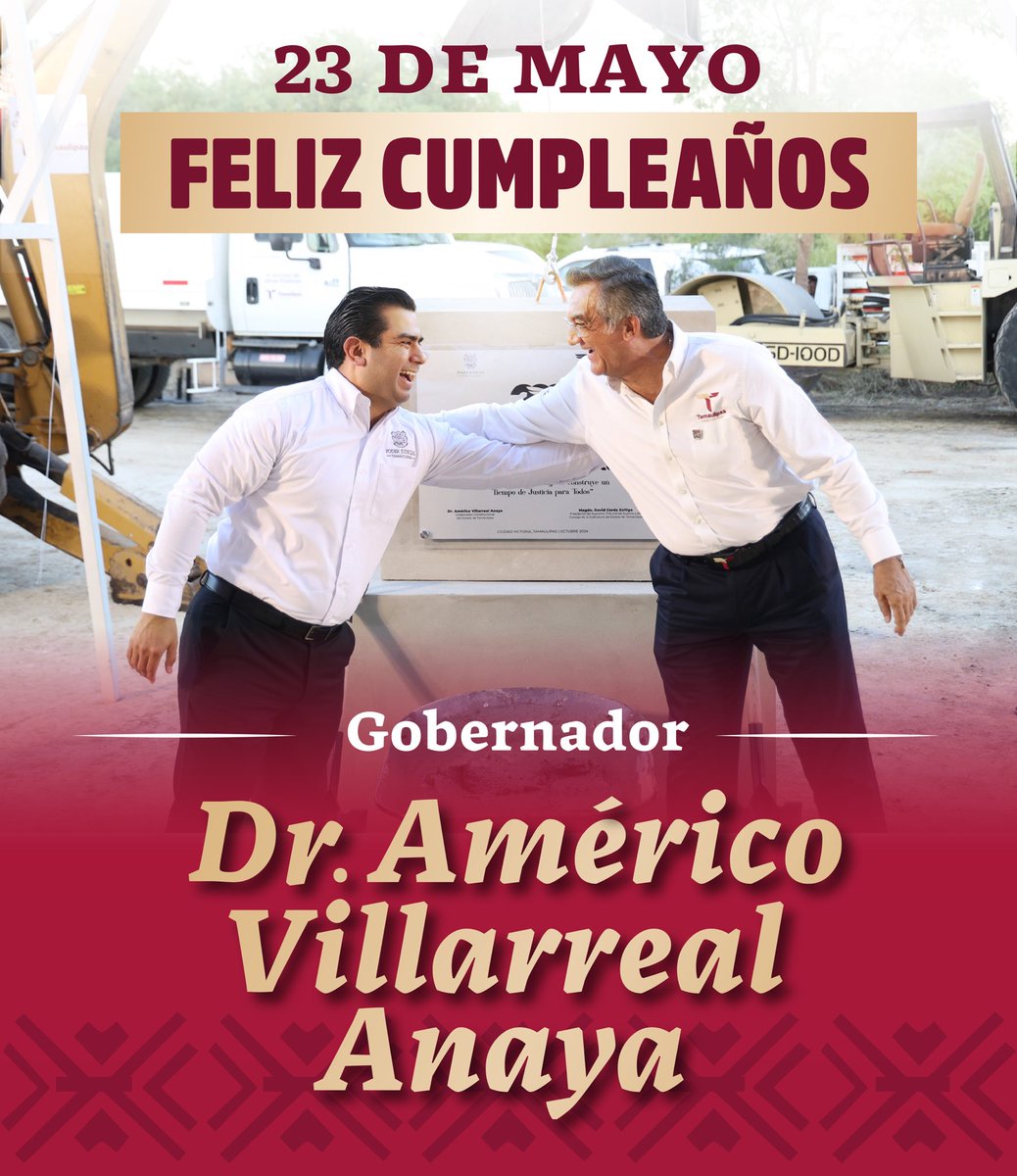 David_Cerda19's tweet photo. Con aprecio y respeto felicitamos hoy a nuestro Gobernador el Dr. Americo Villarreal Anaya, larga vida! https://t.co/4GVfhjCwC8