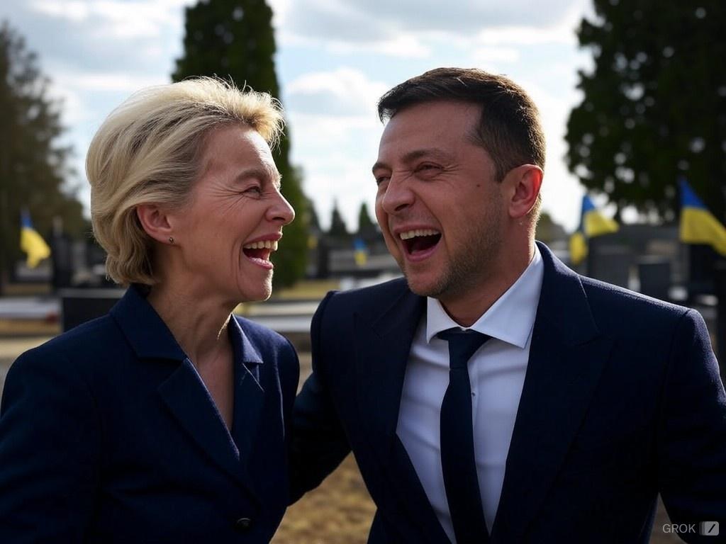 -Von Der Leyen 800.000 Millones que vamos a robar a nuestros tontos Europeos para nuestros paraísos fiscales..😂😂😂😂
-Zelenski algo me quedará para la Nariz. 😂😂😂🤣🤣