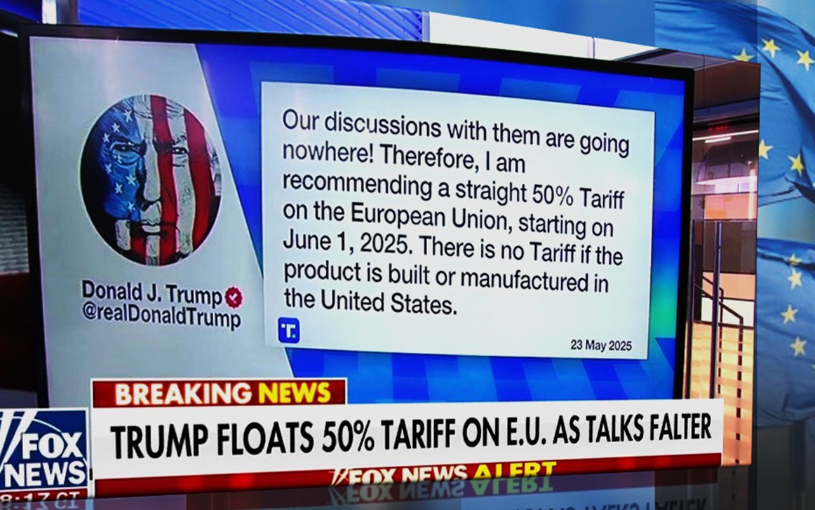 marina_valerio's tweet photo. #Mercati Trump Trade, UE nel mirino. Rilancio sui dazi al 50% #Apple #WallStreet #Debt 'One, Big, Beautiful'. Il piano fiscale di Washington tra debito USA e taglio Moody's #Economia Incertezza globale sulla crescita #UE Politiche alla prova del mercato unico. Alle 21 @classcnbc https://t.co/4YwCJviesW