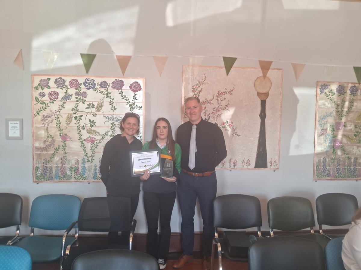 Well done to 5th Year LCA students who received a Prosper Meath Ambassador Programme certificate today.We would also like to congratulate Summer O’Driscoll who received the Making a Difference Award.We are already looking forward to working with our friends in Prosper next year❤️