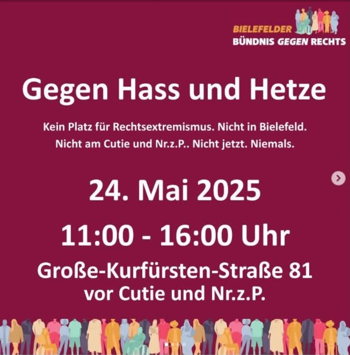 Ein syrischer Migrant sticht in einer Bielefelder Bar 5 Menschen nieder.

Und was machen die Linken? Richtig, "gegen Rechts" demonstrieren.