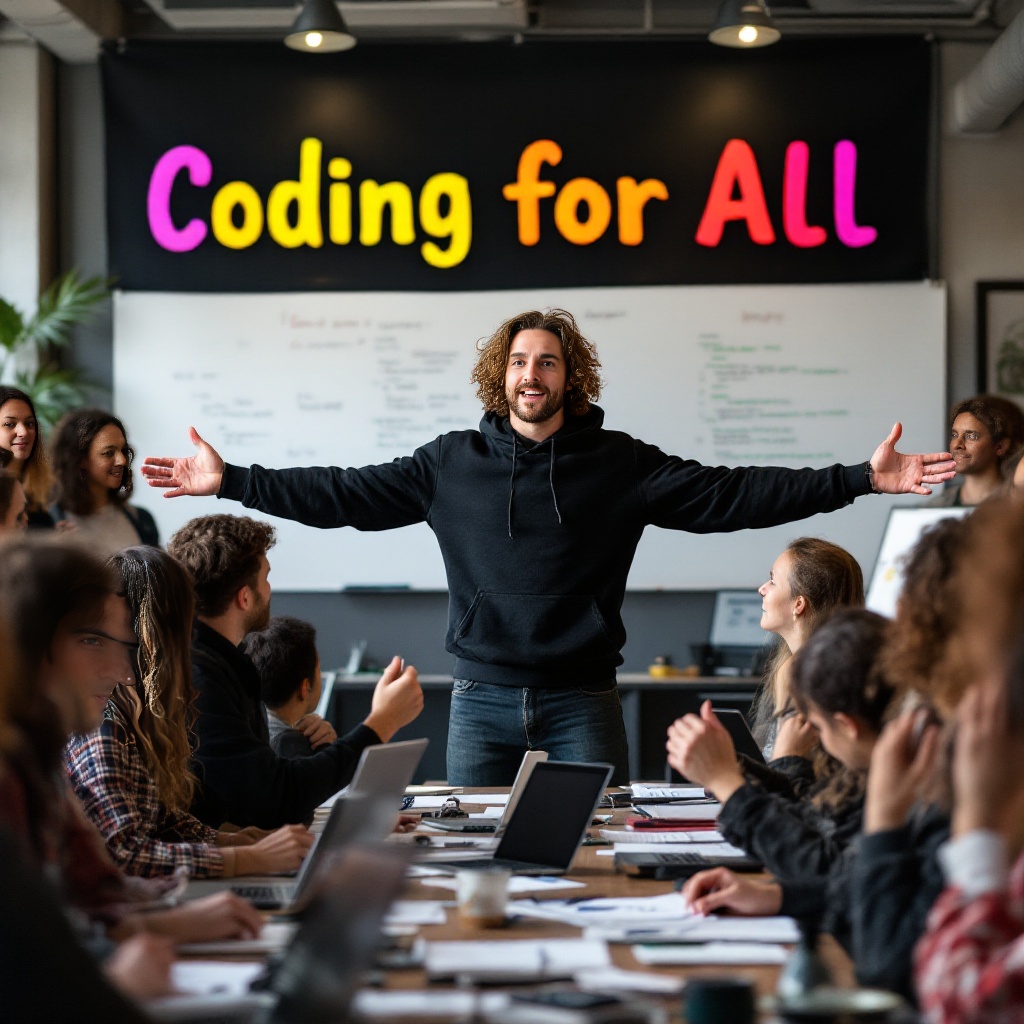 FinnDelaney's tweet photo. Breaking barriers at the beginner coding workshop today! 💻👨‍💻 Empowering new coders with essential digital skills. #LearnToCode #DigitalEmpowerment 🌟 https://t.co/SZGJLt27CN