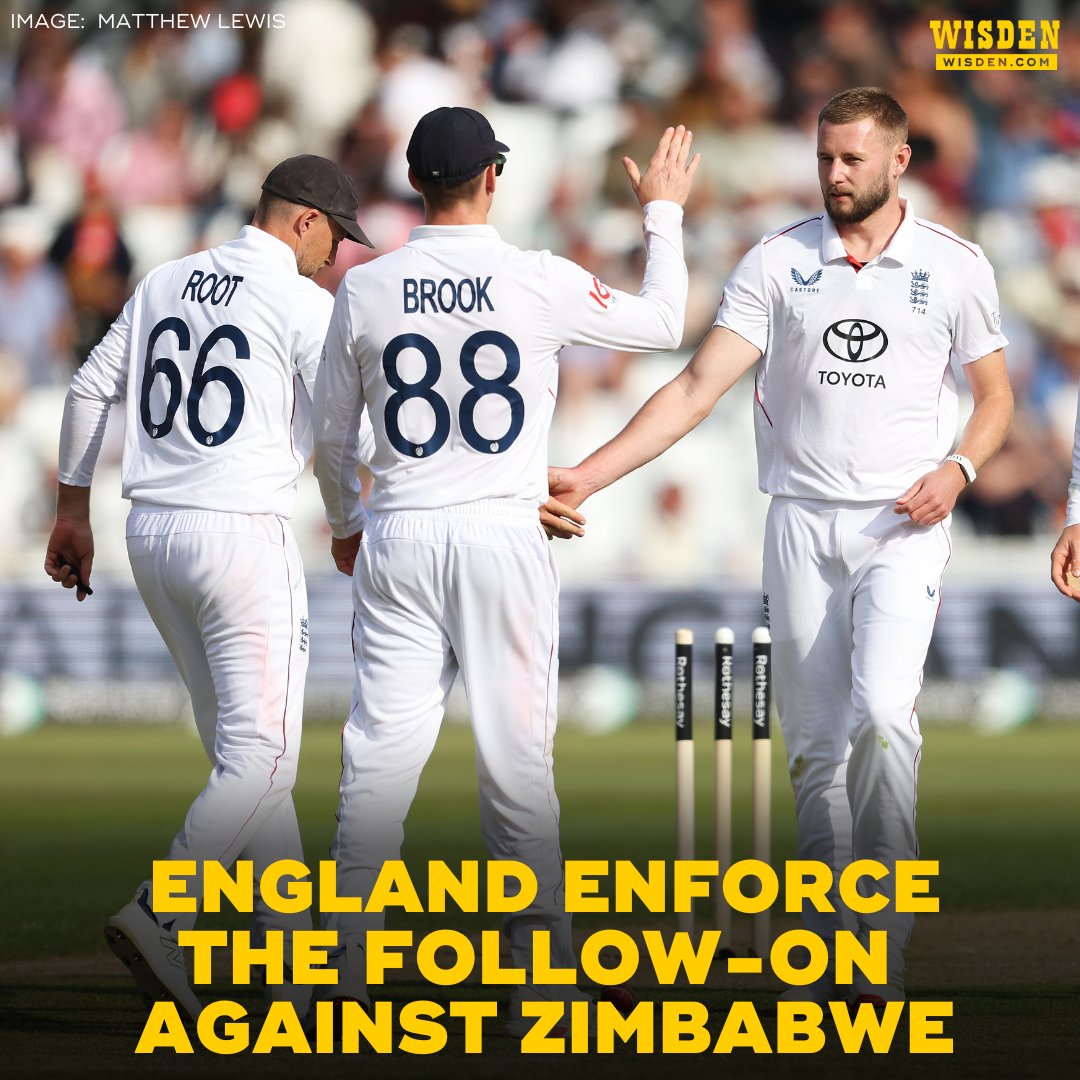 Zimbabwe were bowled out for 265 in their first innings.

Shoaib Bashir was the pick of the bowlers for England, taking three wickets.

#ENGvZIM #Cricket
