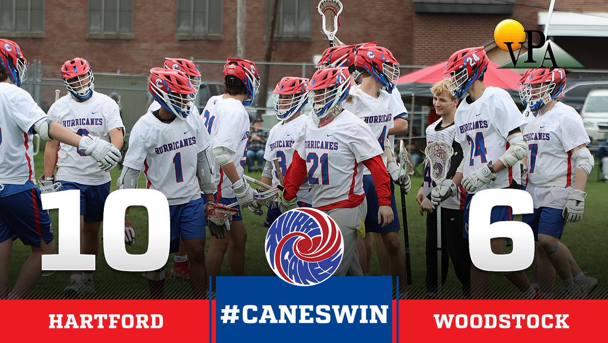 #CanesWin!!!!!!!!!!!! Boys lacrosse with an historic win at Woodstock yesterday in what we think is the program's first ever victory over the Wasps.  Final score was 10-6.  Hartford (12-0) will host Harwood on Saturday