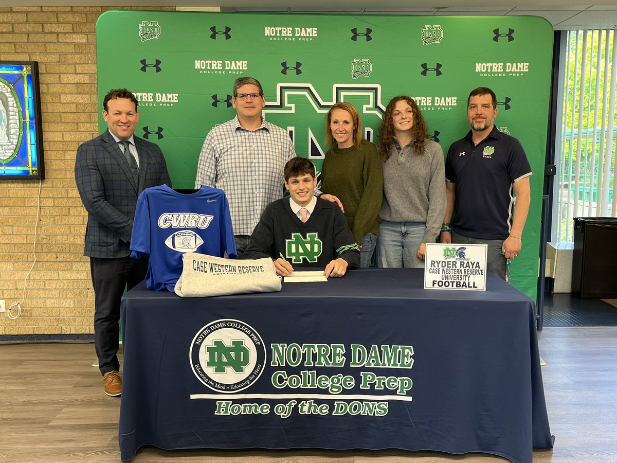 Big Congrats to Ryder Raya signing to play at Case Western next fall! A consistent leader for ND Football over the past 3 years.