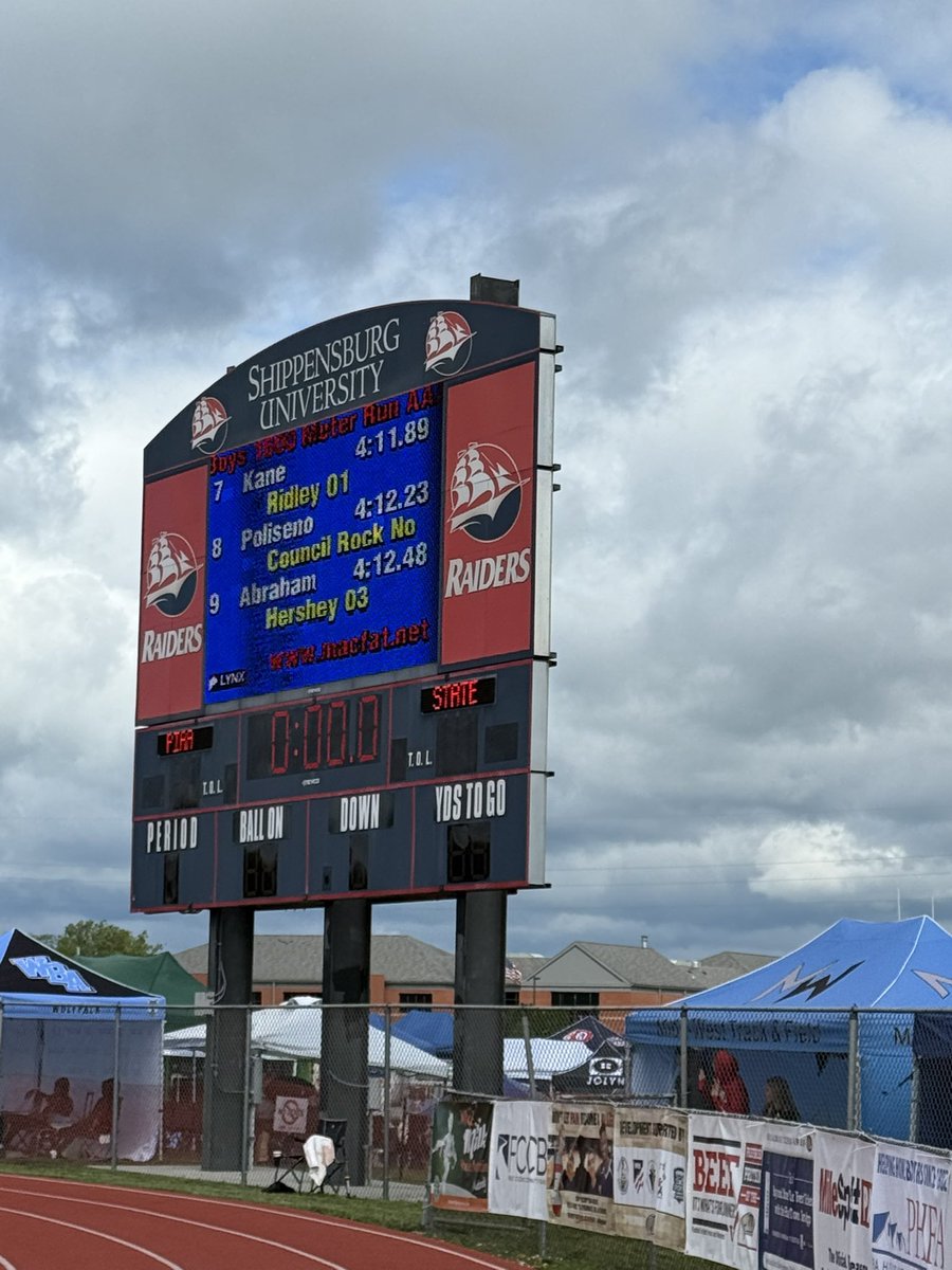Jacob Abraham finished 9th in the 1600 at the PIAA Championships! Great work Jacob!