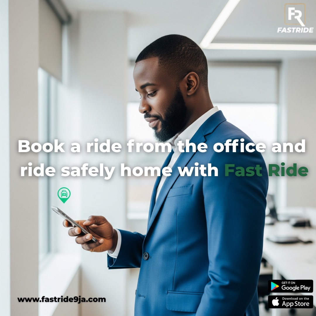 fastrideltd's tweet image. Book a ride from the office and ride safely home with Fast Ride.
Safe, reliable, and convenient!
Download the Fast Ride app now;
zurl.co/hFjyY

#FastRide #RideHailing #SafeRidesHome #Nigeria #Lagos #Abuja #Benin #warri