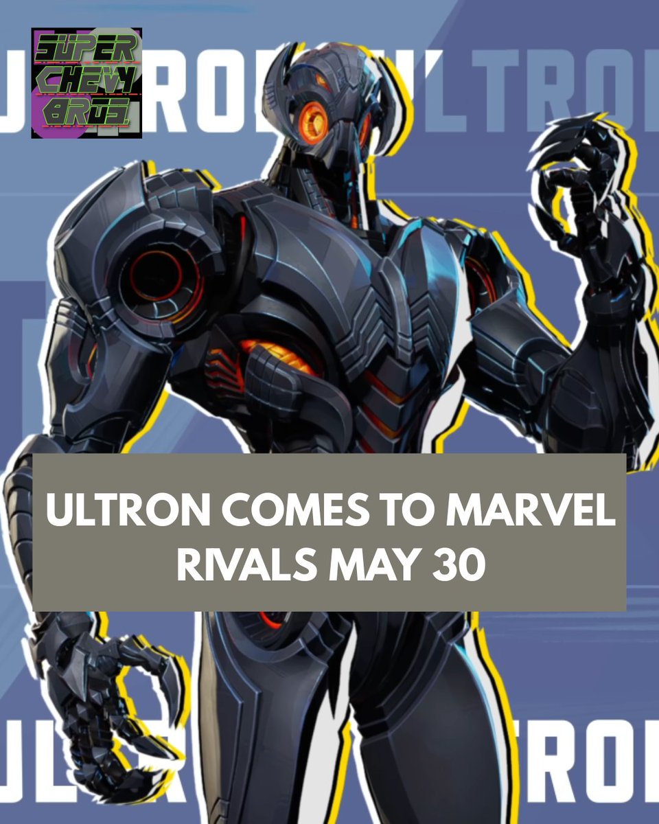 SuperChevyBro's tweet photo. Marvel Rivals Season 2.5 is kicking off May 30, with Ultron joining the already massive roster along with multiple balance changes for the whole cast. Are you excited to use Ultron? How do you feel about some team up abilities being removed and the others being added? https://t.co/vWstd0reS6