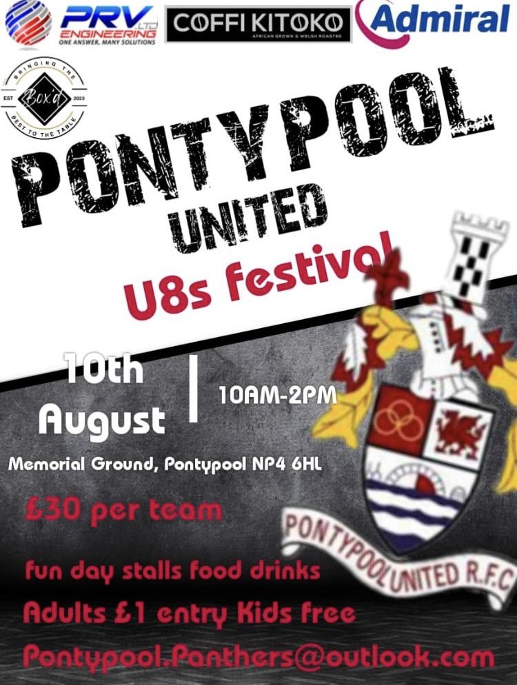Pontypool United M&J (@ppoolutdmandj) on Twitter photo π¨π΄π π₯π¨πππ¬ πππ¦π§ππ©ππ πΎπͺπ
π 10 Aug 2025
β° 10am - 2pm
ποΈ Pontypool United, NP4 6HL
π° Β£30 team entry fee
To enter and book your space please email pontypool.panthers@outlook.com π¨π΄π π₯π¨πππ¬ πππ¦π§ππ©ππ πΎπͺπ
π 10 Aug 2025
β° 10am - 2pm
ποΈ Pontypool United, NP4 6HL
π° Β£30 team entry fee
To enter and book your space please email pontypool.panthers@outlook.com