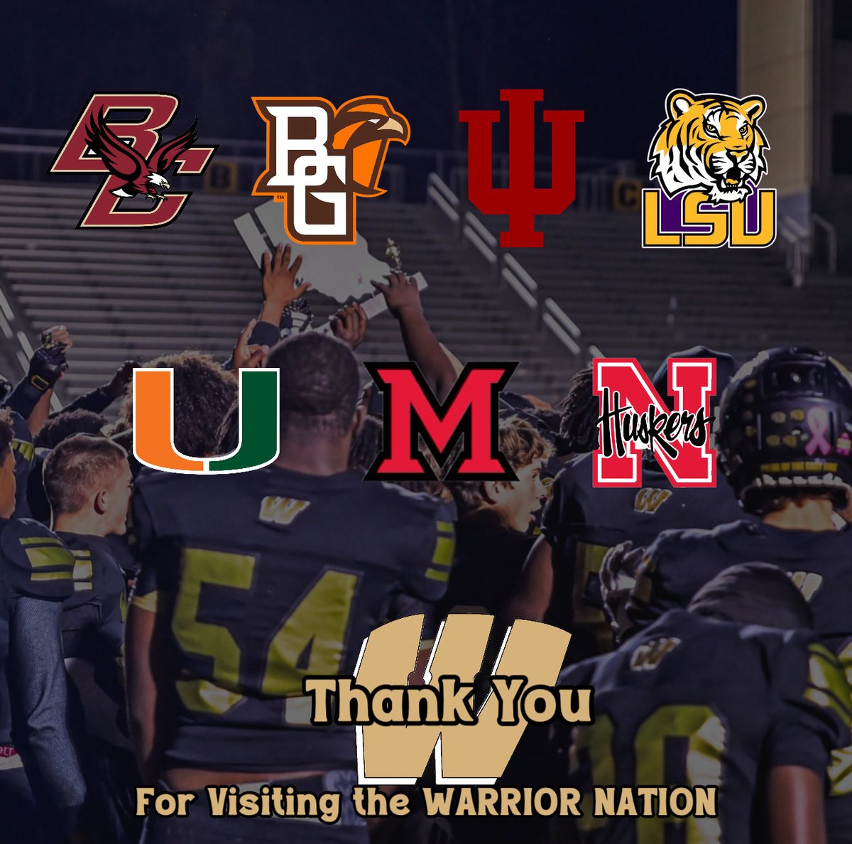 J.T. Whitaker (@coachwhitaker1) on Twitter photo It was a great final week for the Warriors we appreciate all the schools that stopped by to recruit our players!! #BTM <a href="/WarriorNation_1/">WCHS Athletic Dept</a> <a href="/WARRENCENTRALFB/">WC Football🏈</a> It was a great final week for the Warriors we appreciate all the schools that stopped by to recruit our players!! #BTM <a href="/WarriorNation_1/">WCHS Athletic Dept</a> <a href="/WARRENCENTRALFB/">WC Football🏈</a>