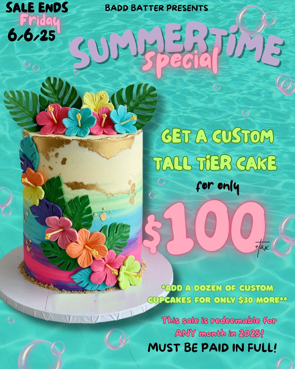 BADD_Batter's tweet photo. Back with another Special, supplies won’t last long so take advantage NOW!👙🍉☀️ #BookBADDBatter https://t.co/NqjvEnyAB8