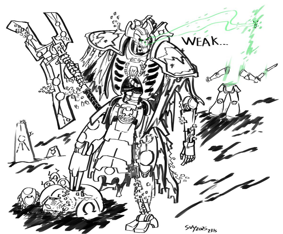 Royal Warden Absahk of the Kheharot dinasty dueling a Ultramarine #WarhammerCommunity #warhammer40k