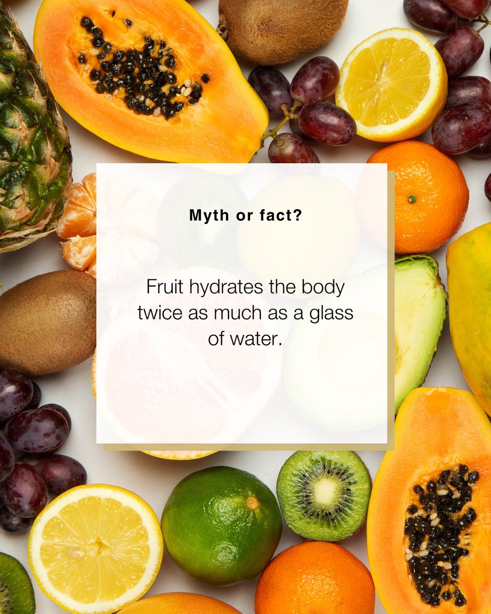 CUAnschutzWell's tweet photo. Can fruit really beat water at hydration? 🤔 Let’s talk about what’s really happening inside your body.➡️
#MythOrFactFridays https://t.co/qiXUMd3juT