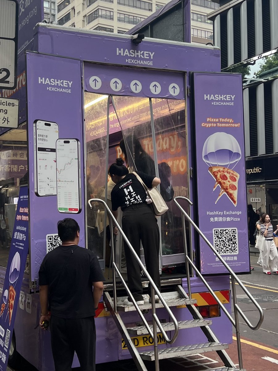 Pizza today, crypto tomorrow. Bullish on Hong Kong. 🇭🇰