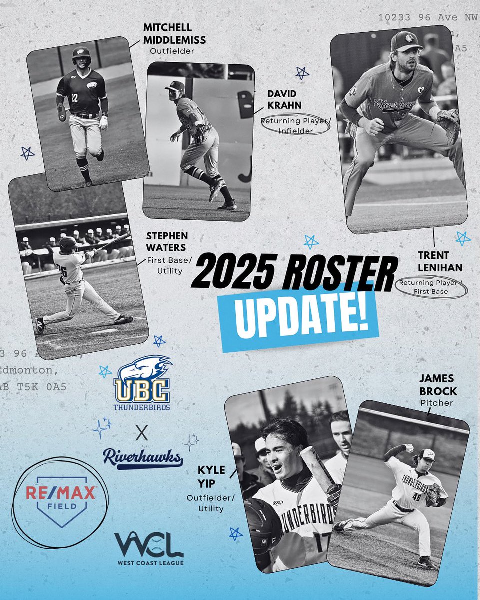 Edmonton Riverhawks (@edmriverhawks) on Twitter photo Returning first baseman Trent Lenihan is set to lead a new wave of <a href="/UBCbaseball/">UBC Baseball</a> standouts into Edmonton this summer!
🗞️ riverhawksbaseball.com/news/UBCRecrui… Returning first baseman Trent Lenihan is set to lead a new wave of <a href="/UBCbaseball/">UBC Baseball</a> standouts into Edmonton this summer!
🗞️ riverhawksbaseball.com/news/UBCRecrui…