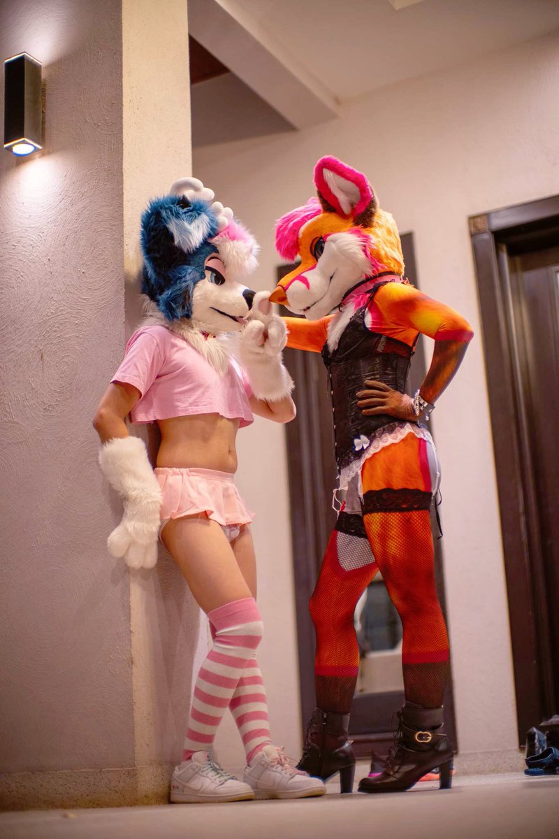 Aurora_Collie's tweet photo. Shush…don’t say another word

Let’s have some fun 

🦊 @KiyochiiThefox 
📸 @PolarTheLion 

#FursuitFriday https://t.co/ersouMMVux