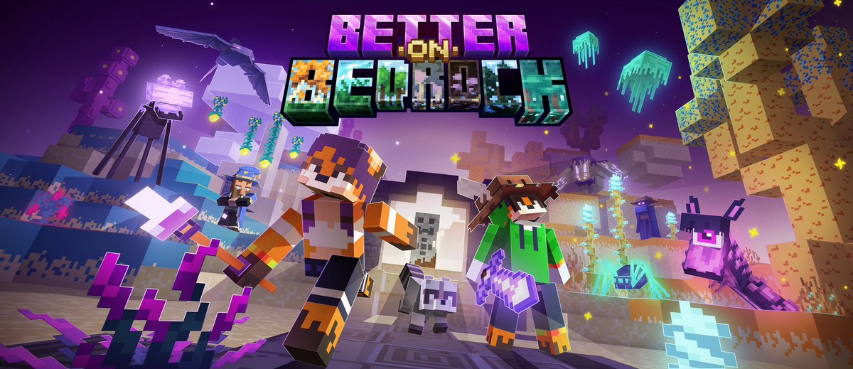 squaredstudio_'s tweet image. We are so proud to launch with this artwork we have made for our friend @XxPoggyisLitxX for Better On Bedrock! 🎨🦊

This is the beginning of an era! ⭐️
We are Squared Studio 🌳

#Minecraft #minecraft建築コミュ #Art