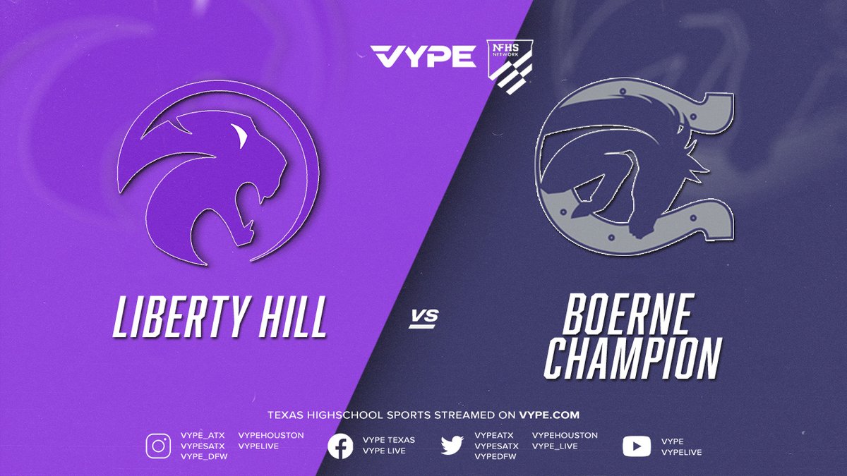 VYPE Live (@vype_live) on Twitter photo 1PM | NFHS - 5A D2 Baseball Region IV Final G2: Liberty Hill vs. Boerne Champion @vypeatx <a href="/LibertyHillBB/">LibertyHillBaseball</a> <a href="/LibertyHillHS/">Liberty Hill HS</a> <a href="/ChargerBSB/">Champion Charger Baseball</a> <a href="/NFHSNetwork/">NFHS Network</a> #txhsbb ⚾️📺🎙️
WATCH: vype.com/6pm-nfhs-5a-d2… 1PM | NFHS - 5A D2 Baseball Region IV Final G2: Liberty Hill vs. Boerne Champion @vypeatx <a href="/LibertyHillBB/">LibertyHillBaseball</a> <a href="/LibertyHillHS/">Liberty Hill HS</a> <a href="/ChargerBSB/">Champion Charger Baseball</a> <a href="/NFHSNetwork/">NFHS Network</a> #txhsbb ⚾️📺🎙️
WATCH: vype.com/6pm-nfhs-5a-d2…