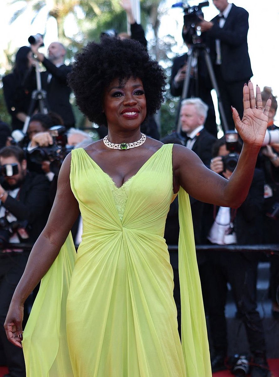 viola davis wearing custom gucci at the cannes film festival  so gorgeous