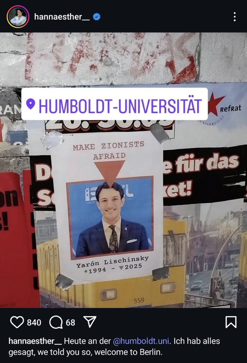 In der Humboldt-Uni in Berlin hängen Mordaufrufe gegen Juden. 

Wann reagiert hier der deutsche Staat? Fakt ist: Würde so etwas gegen Muslime stattfinden, hätten wir längst Sylt 2 in den Nachrichten.