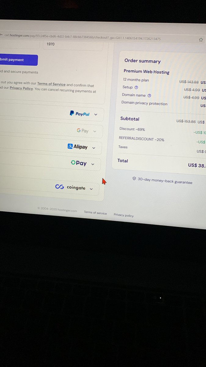 aoshobugie's tweet photo. Opay and hostinger partnership is a nice one. Will try it on my next hosting purchase. https://t.co/n3Po9HWIgX