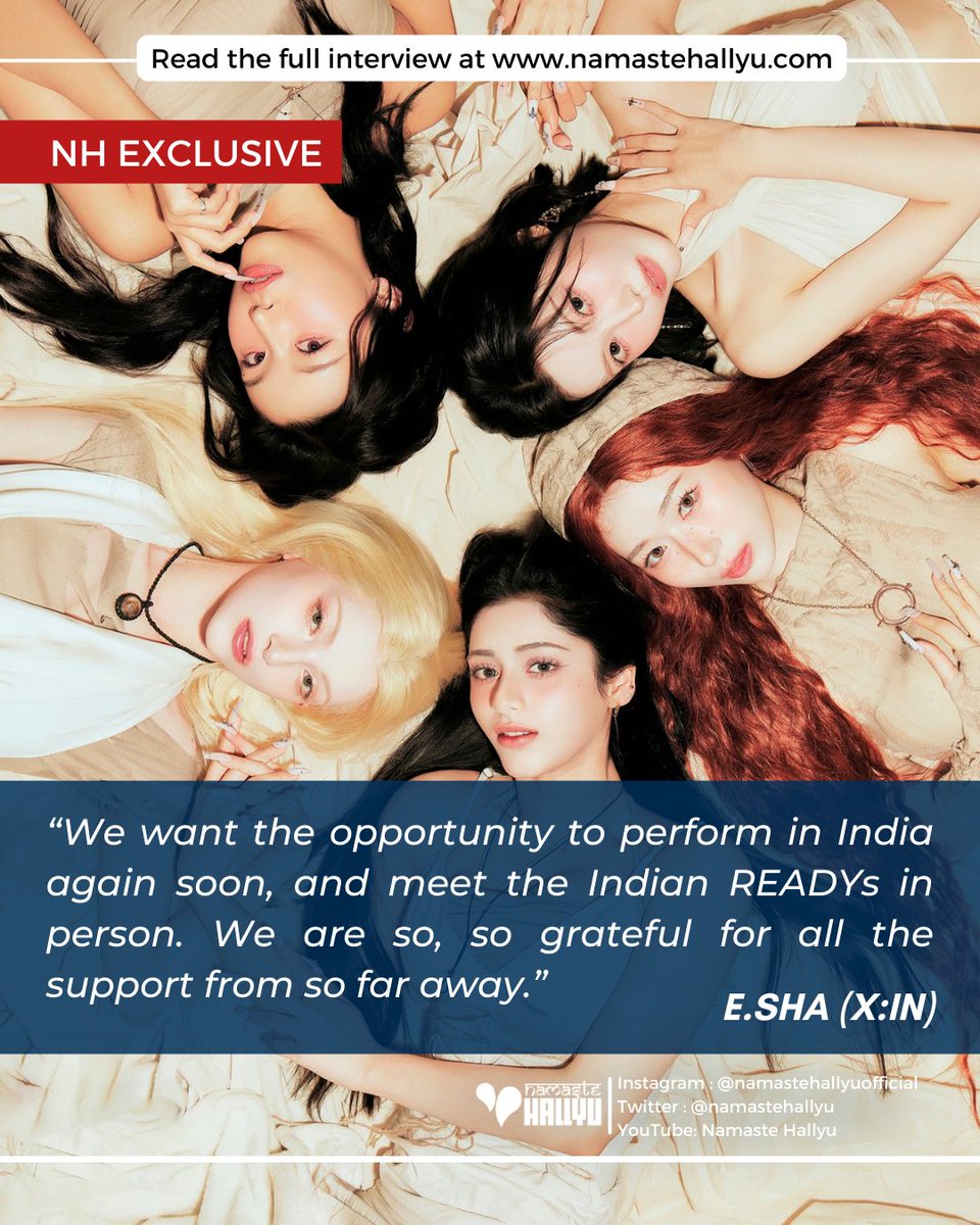 namastehallyu's tweet photo. In an exclusive interview with Namaste Hallyu, #XIN opened up about ‘Defend Myself’, favorite memories from their last visit to India, and shared a message for their Indian #READYs.
@X_in_official @BeByent
#ESha #Nizz #Nova #Hannah #Aria #XIN_DefendMyself #XIN_Attentionseeker https://t.co/5v4z4yoLUk