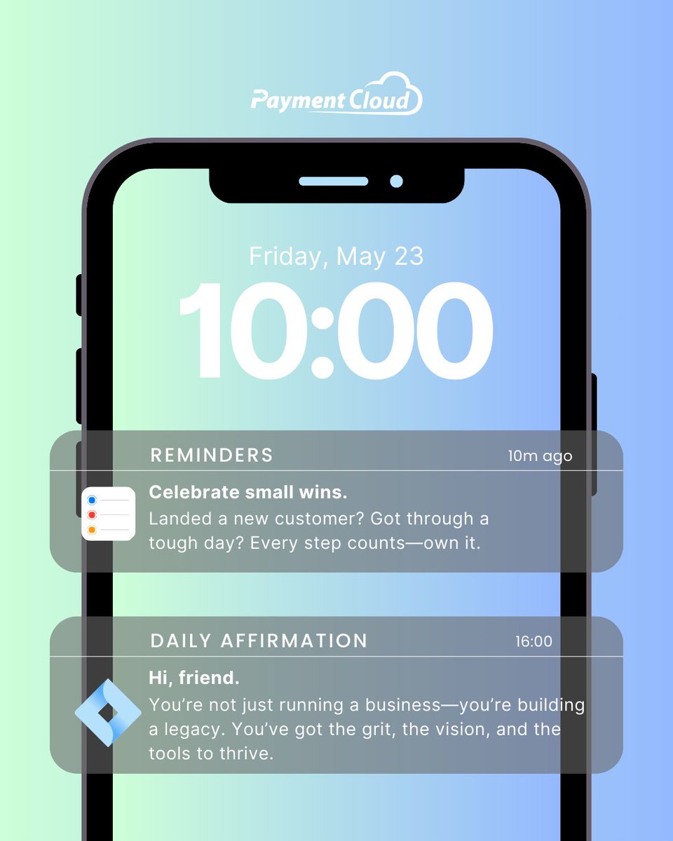 Owning a business means wearing a lot of hats—but confidence should always be one of them.
Here’s a quick reminder and affirmation to help you show up strong today. #SmallBusiness #BusinessOwner #Motivation #Payments
