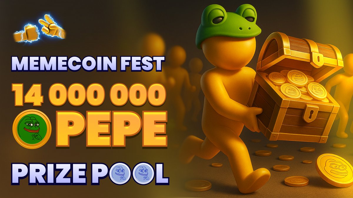 rps_chain's tweet photo. This weekend, join the @rps_chain arena using $PEPE on @arbitrum - earn XP with every match and compete for a 14 million $PEPE airdrop.

Complete quests, unlock the Crypted & Champion roles, duel other frogs and climb the leaderboard. Whether you’re new or already vibing in the swamp, there’s something for everyone.

🗓️ When: Fri 23/05 @ 9PM → Mon 26/05 @ 9AM

🎮 Where: RPS Arena
🎁 Rewards: 14 million #PEPE airdrop
🎮Start grind here -> https://t.co/zDUeUFFY8f

🏆 PEPE Prize Pool 🏆
Total: 11 winners 🎉
🥇 1st place - 2,500,000 $PEPE 💰
🥈 2nd place - 2,000,000 $PEPE 💸
🥉 3rd place - 1,500,000 $PEPE 💵
🏅 4th - 11th places - 1,000,000 $PEPE each

Let’s get loud, let’s get weird, and let’s farm that $PEPE like it’s 2021 again.

LFG, frogs. 🐸💸🔥

#gamify #pepearmy #rockpaperscissors #web3game #pepeplay
