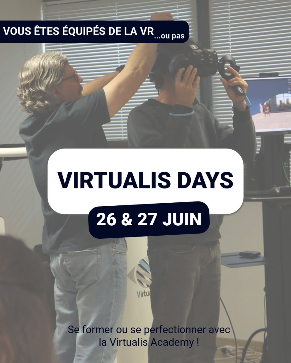 📅 Dernières places disponibles ! Nouvelle #formation 26 &amp; 27 juin. Nos formateurs, Serge, Kinésithérapeute, et Franz, Ergothérapeute, vous réservent des démonstrations, des cas cliniques et des échanges sur nos solutions PhysioVR, StaticVR et MotionVR👉  bit.ly/4kuICQu