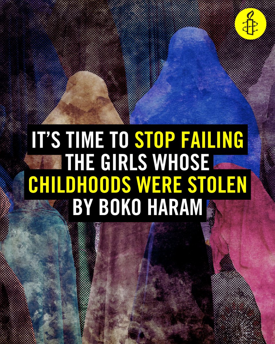 Amnesty International Nigeria (@amnestynigeria) on Twitter photo Nigerian President <a href="/officialABAT/">Bola Ahmed Tinubu</a> must empower girls who survived Boko Haram’s captivity and military abuses in north-east Nigeria. Stand with these survivors and sign the petition now. #EmpowerOurGirls
Link: amn.st/6018NEvBG Nigerian President <a href="/officialABAT/">Bola Ahmed Tinubu</a> must empower girls who survived Boko Haram’s captivity and military abuses in north-east Nigeria. Stand with these survivors and sign the petition now. #EmpowerOurGirls
Link: amn.st/6018NEvBG