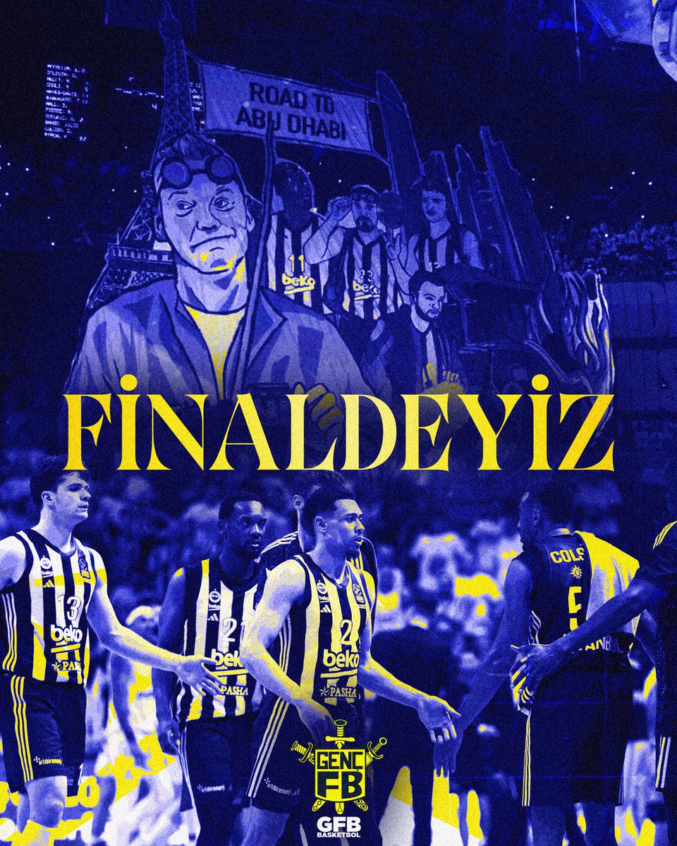 YİNE, YENİ, YENİDEN;

FINAL FOUR’DA FİNALDE’YİZ! 🔥

TEBRİKLER FENERBAHÇE BEKO!

#GençFenerbahçeliler
