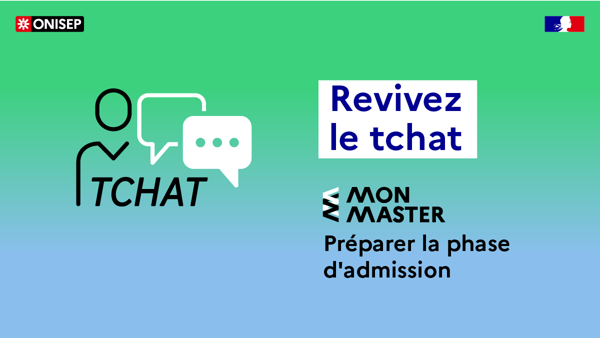 #Tchatonisep
📢#Tchat spécial Mon Master : "Préparer la phase d'admission"
🟡Retrouvez les questions des candidats et les réponses des conseillers #MonMaster et #Onisep sur onisep-fr 👉fcld.ly/jcdzxp8 
#orientation #master2025 #phaseadmission
<a href="/monmasterinfo/">Mon Master</a>