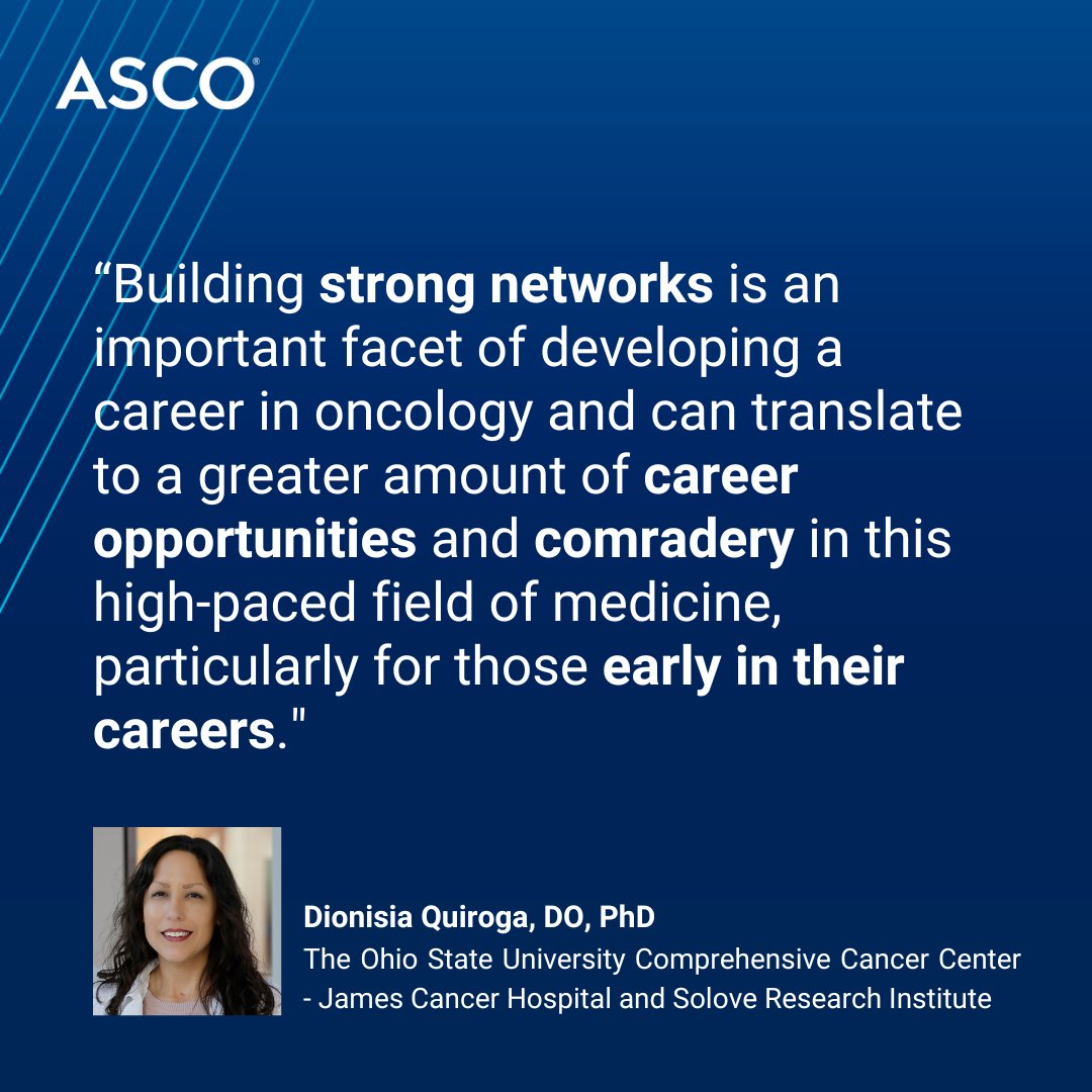 ASCO (@asco) on Twitter photo Dr. <a href="/quirogad/">Dionisia Quiroga, DO, PhD, FASCO</a> shares her tips for making #ASCO25 a networking triumph for early-career oncology professionals.
Learn more: brnw.ch/21wSSNH Dr. <a href="/quirogad/">Dionisia Quiroga, DO, PhD, FASCO</a> shares her tips for making #ASCO25 a networking triumph for early-career oncology professionals.
Learn more: brnw.ch/21wSSNH