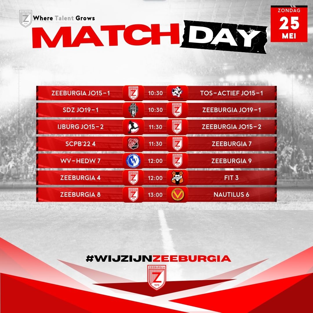 AVVZeeburgia's tweet photo. β½ De competitie is bijna ten einde, dus de wedstrijden doen er toe. Dit weekend met topwedstrijden tegen FC Utrecht en Kon. HFC Maar ook een echte kampioenskraker voor de O23. Genoeg reden om naar Zeeburgia te komen. β½
#wijzijnzeeburgia #wheretalentgrows #voetbal #amsterdam https://t.co/0ZFqdydQr8