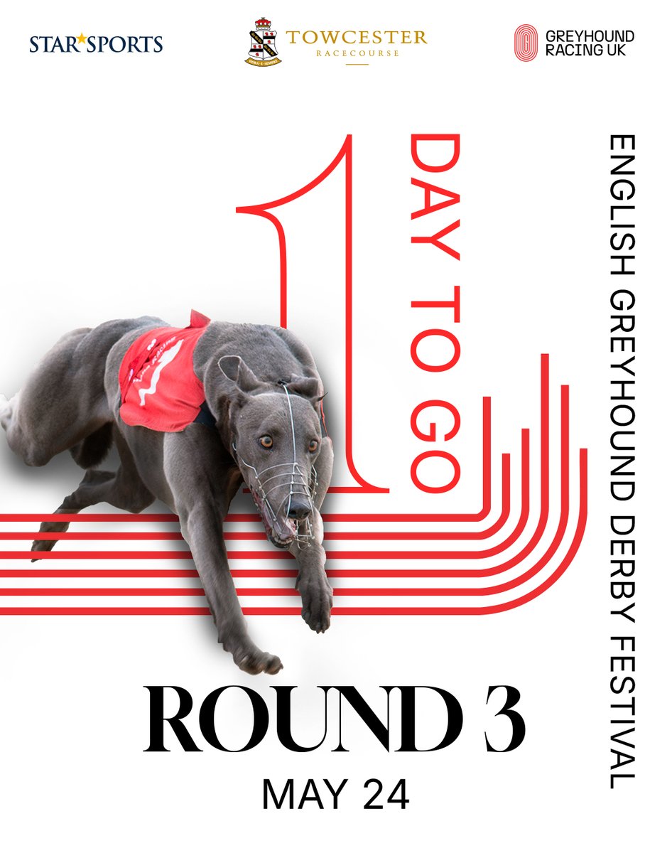 TowcesterGHs's tweet photo. โณ Just 24 Hours to Go!
Weโre almost there โ the 3rd Round of the Derby is just one day away and the excitement is building fast! ๐พ๐ฅ
๐๏ธ Secure your spot now and be part of the action: https://t.co/tHSbvflCQ7
#Derby2025 #24HoursToGo #LiveRacing #RaceNight #BookNow #GRUK https://t.co/84y7wUYj86