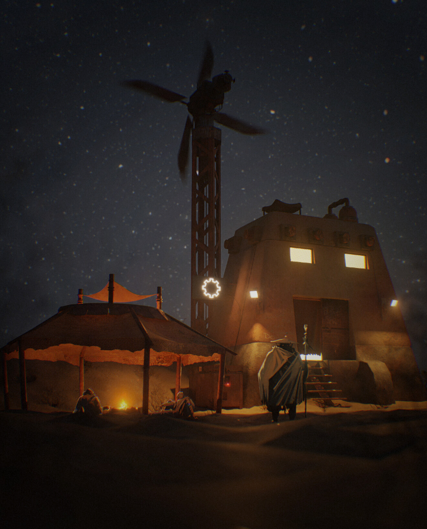 KenshiOfficial's tweet image. Shoutout to Nikita Tarkovsky for this deceptively cosy Kenshi fanart “Wanderers’ Refuge”. 

Check out the full piece: artstation.com/artwork/ZlXgnZ

#FanArtFriday