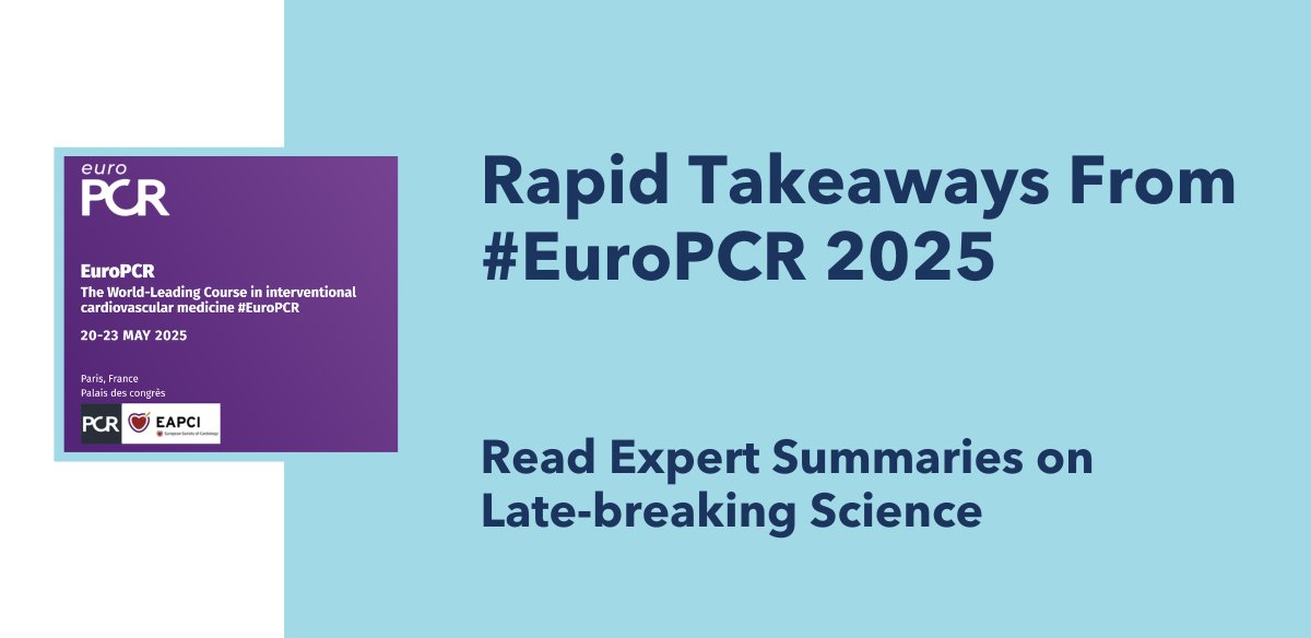 Interested in discovering how the #LateBreaking science presented at #EuroPCR 2025 will impact your practice? Read high-level summaries with top takeaways drafted by SCAI experts ➡️ scai.org/coverage-europ…

@PCROnline #InterventionalCardiology