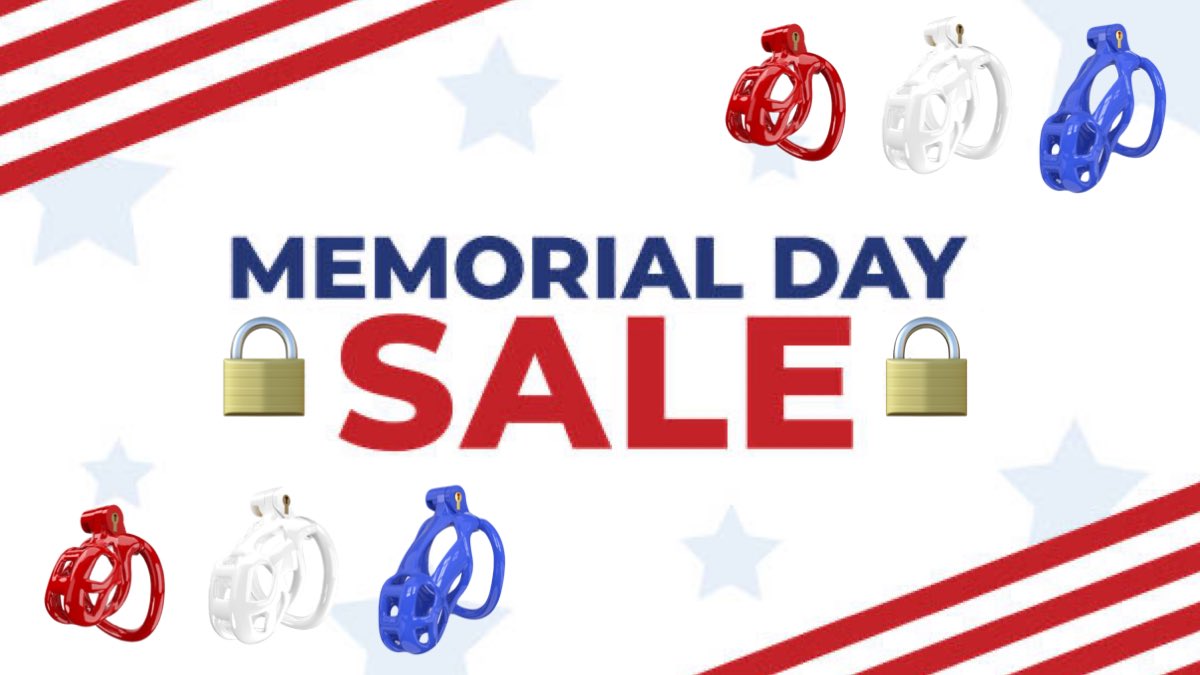 ❤️ Happy 
🤍 Memorial Day 
💙 Weekend

BUY MORE = SAVE MORE

Buy 2+ items = 10% OFF
Buy 3+ items = 15% OFF
Buy 4+ items = 20% OFF

✨ NO CODE NEEDED ✨

Start shopping ➡️ kinkwear.shop

FREE SHIPPING 📦 
$99 USA or $149 Worldwide
#chastity #teamlocked