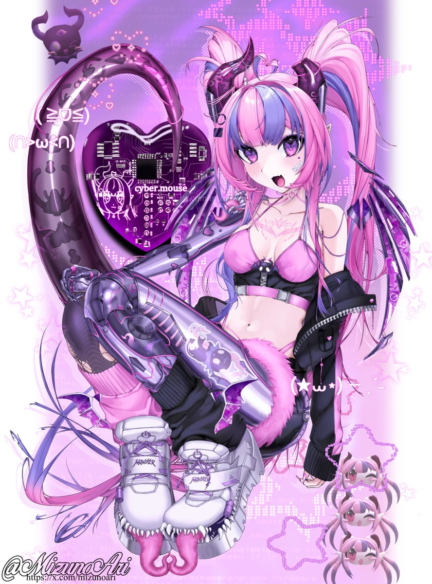 mizunoari's tweet image. ˙✧˖ #ironmouseart #VShojoArt ⁺₊⋆