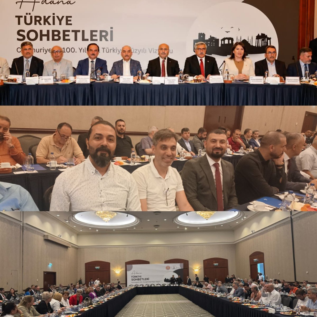 Adana Valimiz Sn.Yavuz Selim KÖŞGER'in ev sahipliğinde Sivil Dayanışma Platormu tarafından hayata geçirilen “Türkiye Sohbetleri: Cumhuriyetin 100. Yılında Türkiye Yüzyılı Vizyonu Değerlendirme ve İstişare Toplantısı"na Yönetim Kurulu üyelerimiz katılım sağladı... #Türkiyeyüzyılı