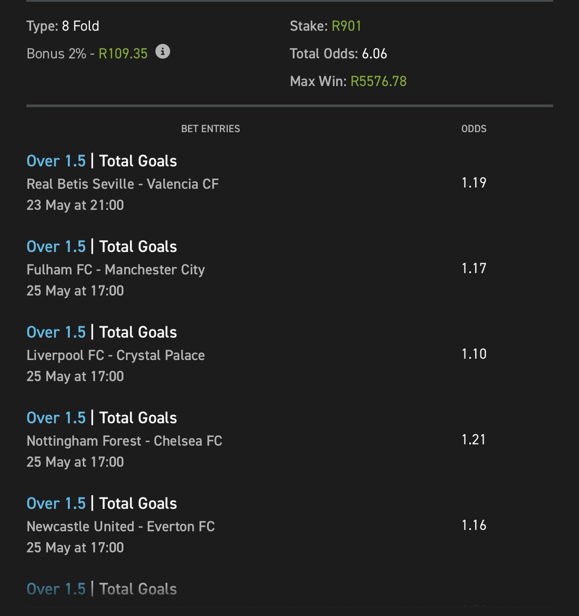 HOPE (@hopethesniper) on Twitter photo EASYBET🔥MAIN TICKET FOR THIS WEEKEND✅
⚡️6.06 ODDS
🧾 BETCODE : 03-237552
⏳ KICK-OFF @ 21:00
🔗BETSLIP LINK : easybet.co.za/sports?bookedB…
🪂Not yet on <a href="/Easybet_SA/">Easybet South Africa</a>? Kindly use the promo link & promo code below to join & GET a R50 sign up bonus 💛
🍯Promo Code : HOPE50
🔗LINK : EASYBET🔥MAIN TICKET FOR THIS WEEKEND✅
⚡️6.06 ODDS
🧾 BETCODE : 03-237552
⏳ KICK-OFF @ 21:00
🔗BETSLIP LINK : easybet.co.za/sports?bookedB…
🪂Not yet on <a href="/Easybet_SA/">Easybet South Africa</a>? Kindly use the promo link & promo code below to join & GET a R50 sign up bonus 💛
🍯Promo Code : HOPE50
🔗LINK :