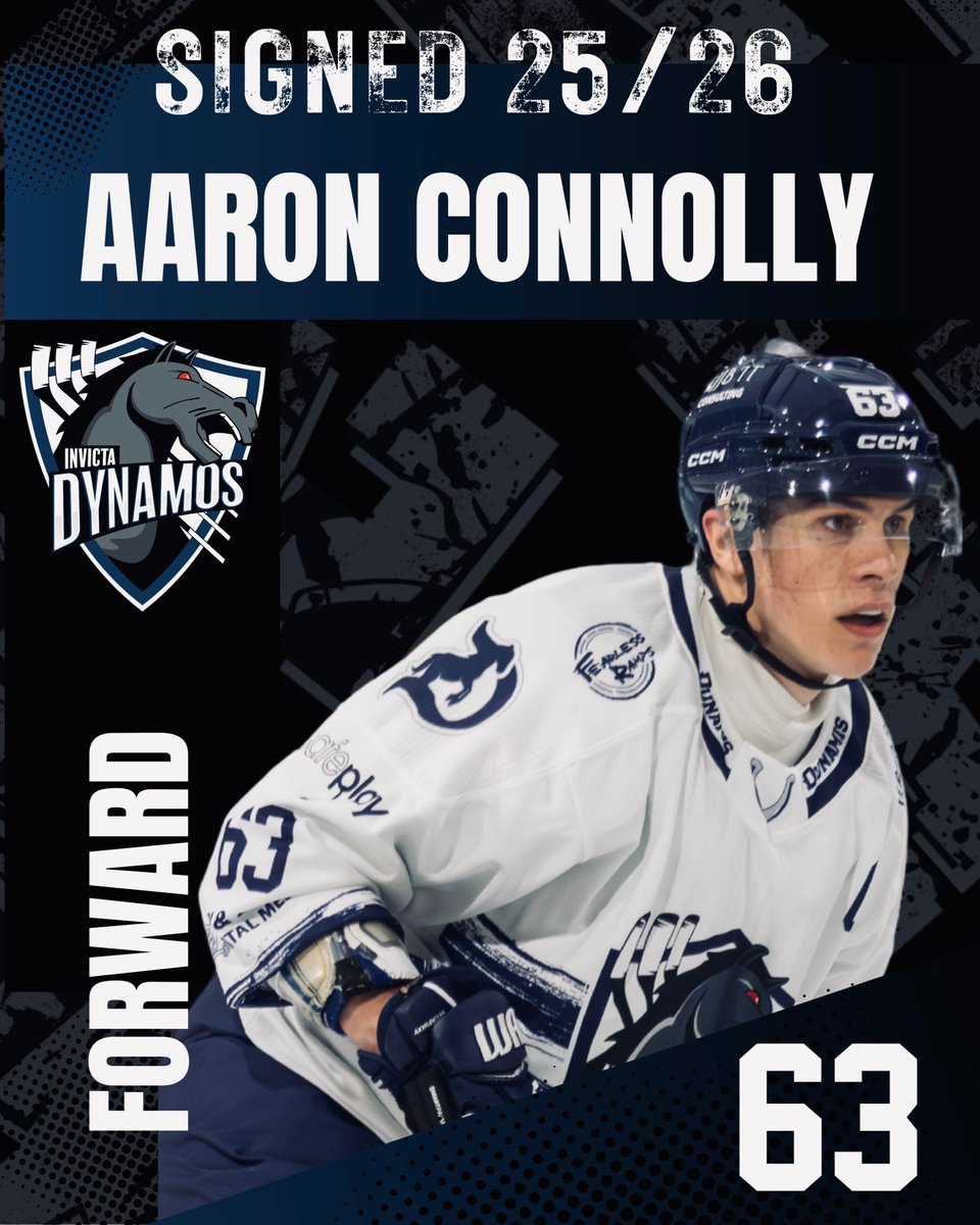 CAPTAIN CONNOLLY RETURNS!

The Invicta Dynamos are thrilled to confirm that Aaron Connolly will remain with the club for the 2025/26 season, continuing his journey with his hometown team. After a stellar return last season, many years after he previously iced for the Mos as a