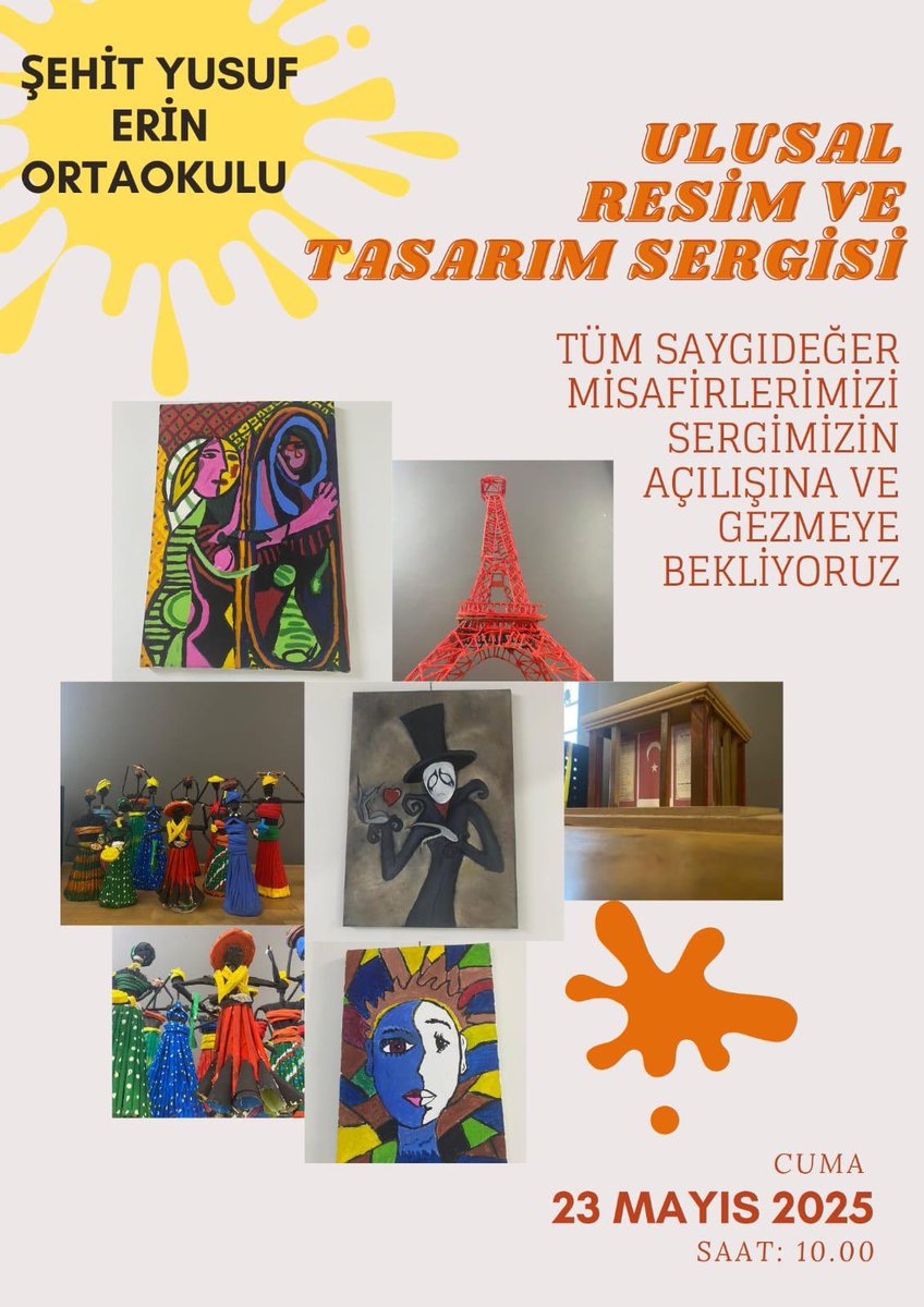 ErinSehit's tweet photo. Okulumuzda 2024-2025 eğitim öğretim yılında Görsel sanatlar öğretmeni BİLGİN ALTUN ile Teknoloji ve Tasarım öğretmeni MERVE ATİK EKMEKCİ tarafından düzenlenen yıl sonu  sergisini gerçekleştirdik.  Serginin mimarı olan öğretmenlerimizi ve öğrencilerimizi tebrik ederiz. https://t.co/sopSll0iMZ