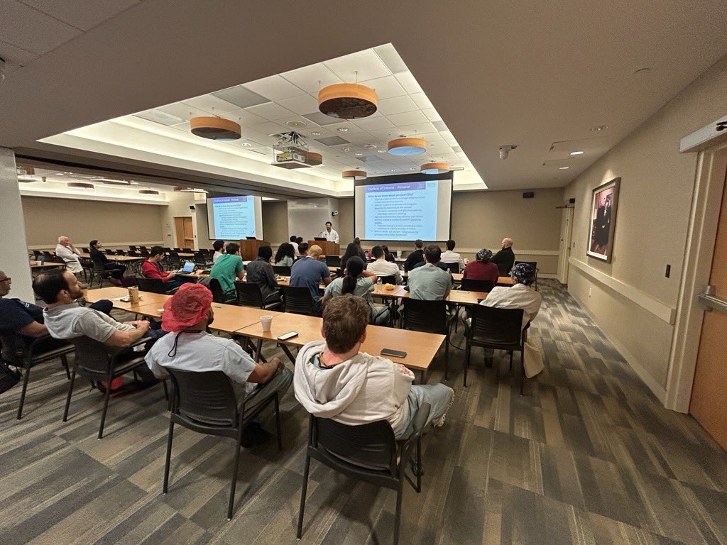BCMOrtho's tweet image. Happy Friday from Grand Rounds!
A big thank you to Dr. Bryce R. Bell, MD, FAOA, FAAOS, who presented on “Conflicts of Interest in Medicine.”