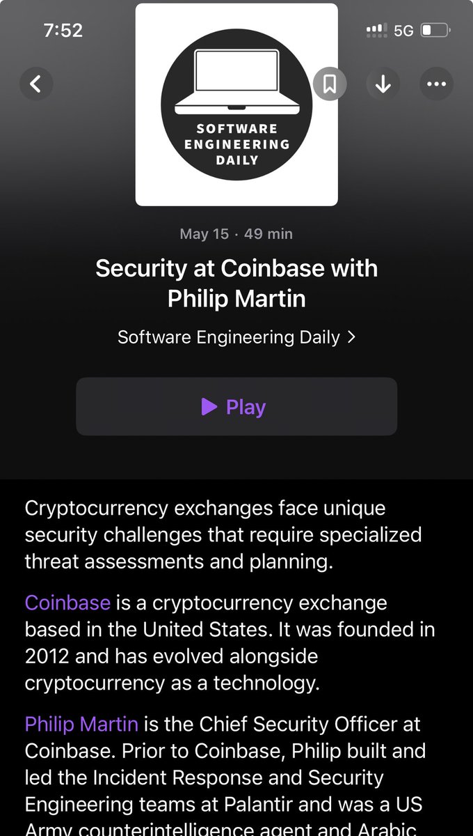 I will pass on this recent podcast. <a href="/coinbase/">Coinbase 🛡️</a>