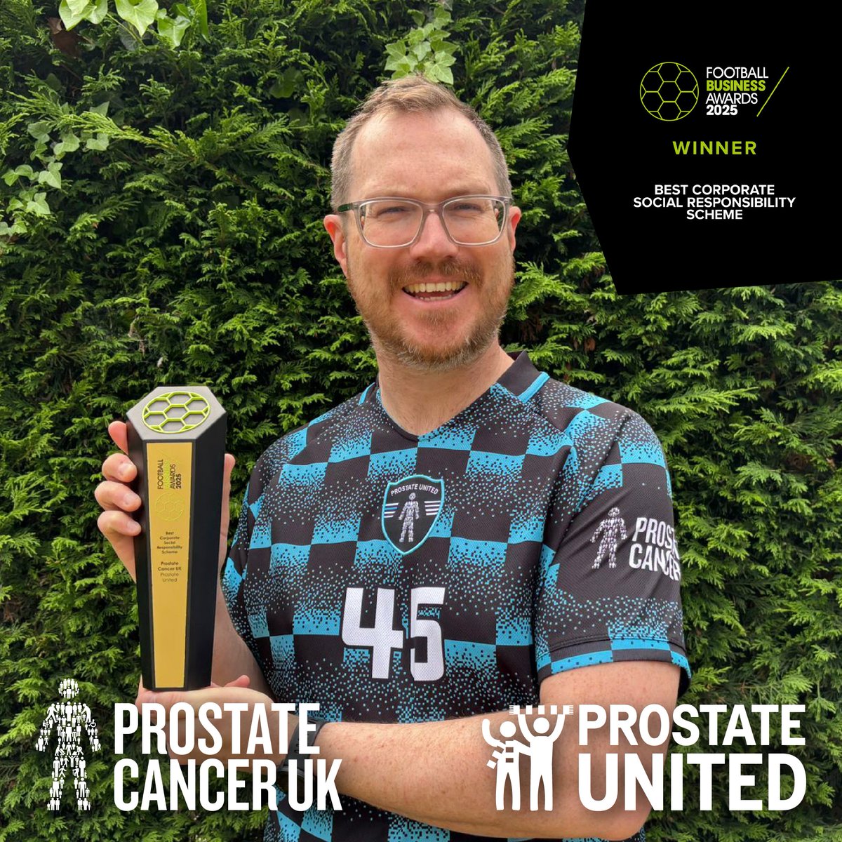 Prostate United (@prostateunited) on Twitter photo Our recognition at the <a href="/SBAandFBA/">Sport & Football Biz Awards</a> belongs to everyone who's ever got involved in #ProstateUnited 👏
@Adam3Oxley supports the challenge as a way of honouring his dad, Glen, who sadly passed away from #ProstateCancer.
➡️ Register your interest for 2025: bit.ly/3FnzMVO Our recognition at the <a href="/SBAandFBA/">Sport & Football Biz Awards</a> belongs to everyone who's ever got involved in #ProstateUnited 👏
@Adam3Oxley supports the challenge as a way of honouring his dad, Glen, who sadly passed away from #ProstateCancer.
➡️ Register your interest for 2025: bit.ly/3FnzMVO