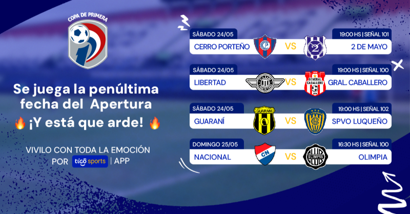 Todo puede cambiar en 90min🔥 ¡Este finde se juega la historia y el orgullo!​

📺Viví todos los partidos por @TigoSports