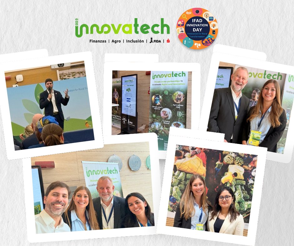 Connecting at IFAD Innovation Day 2025 ✨This Monday, Innovatech was showcased at IFAD HQ in Rome as one of their inspiring innovation initiatives. We’re proud to keep building momentum — with smart, inclusive solutions that put rural communities at the center of innovation. 🌍